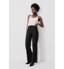 Pantalon de Tailleur Femme - Noir Uni Fonce