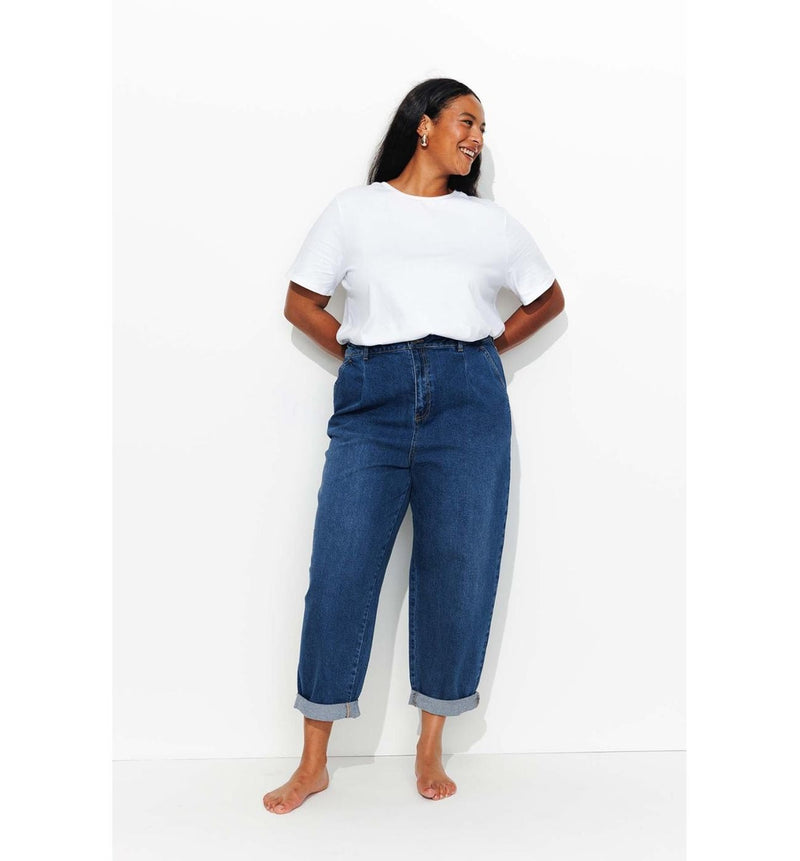 Oscar Jean Slouchy Femme - Jeans Uni Fonce