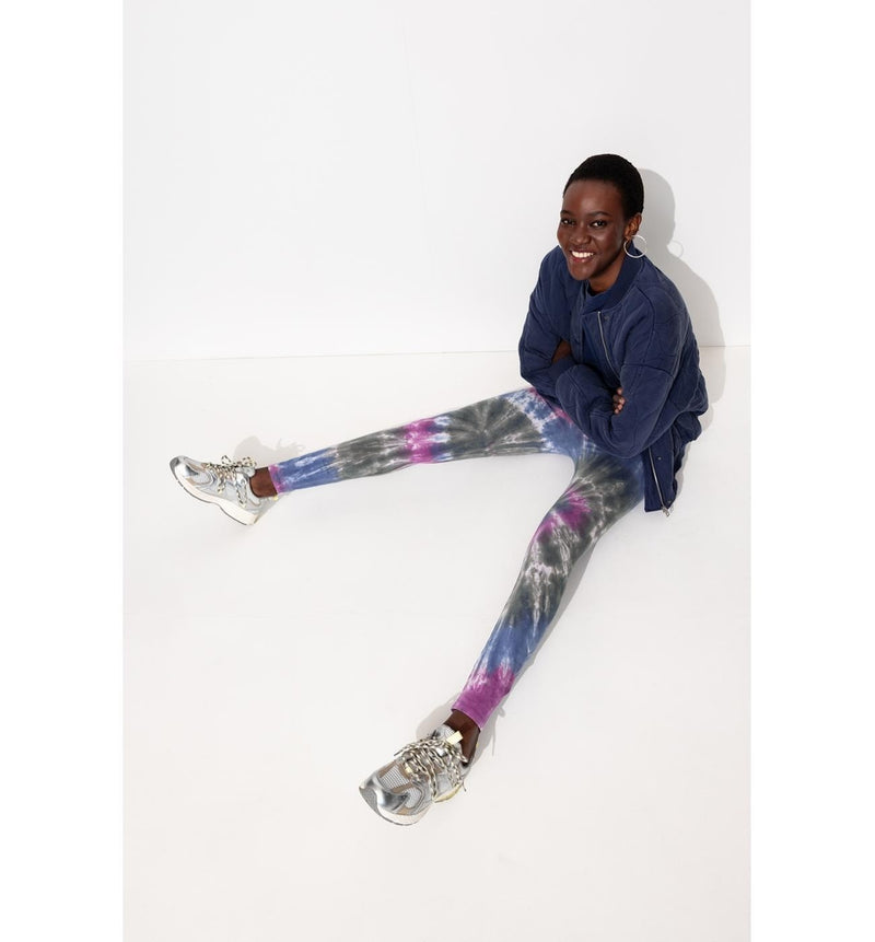 Leggings Tie & Dye Femme - Multicolore Imprime