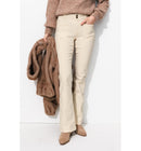Eugene Jean Flare Femme - Naturel Uni Clair