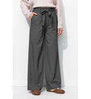 Pantalon Large et Rayé Femme - Gris Raye