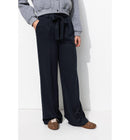 Pantalon Large Version Longue - Bleu Uni Fonce