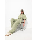 Combinaison-pantalon Femme - Kaki Uni Clair