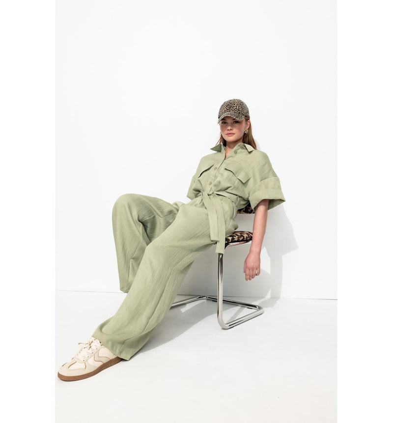 Combinaison-pantalon Femme - Kaki Uni Clair