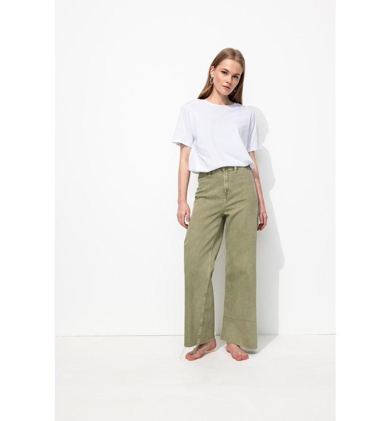 Hector Jean Large Femme - Kaki Uni Clair