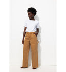 Pantalon Charpentier Femme - Grège Uni Fonce