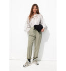 Pantalon Chino en Lyocell - Kaki Uni Clair