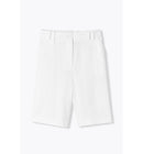 Bermuda en Lyocell & Lin Femme - Blanc Uni Clair
