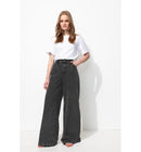 Jean Large Taille Haute Femme - Jeans Uni Clair