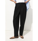 Pantalon de Tailleur Femme - Noir Uni Fonce