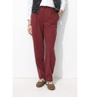 Pantalon de Tailleur Femme - Rouge Uni Colore