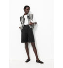 Bermuda Chic en Lyocell - Noir Uni Fonce