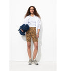 Legging "cycliste" Léopard - Marron Imprime