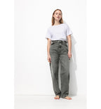 Jean Large Charpentier Femme - Jeans Uni Clair