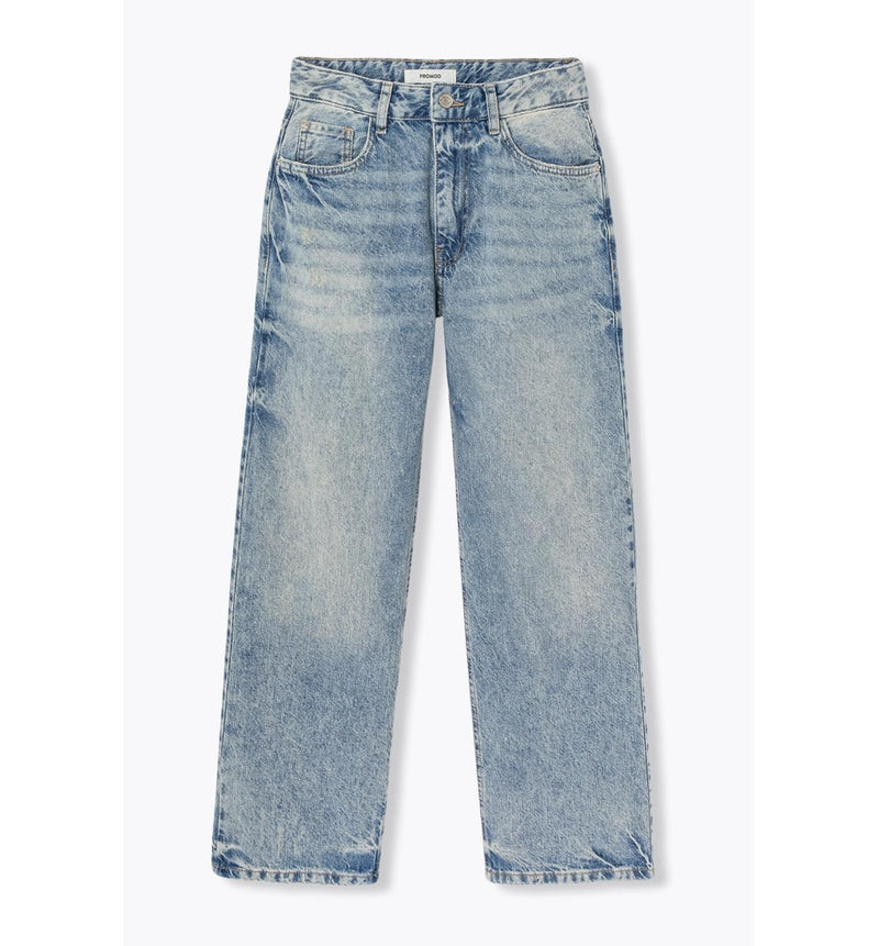 Jean Droit 7/8è Femme - Jeans Uni Fonce