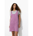 Combishort en Gaze de Coton - Violet Uni Colore