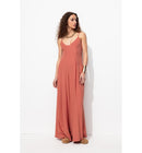 Combi-pantalon à Bretelles - Marron Uni Clair