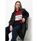 Trench Coupe-vent Femme - Bleu Uni Fonce