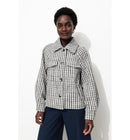 Veste Tweedée Boutonnée Femme - Multicolore Imprime