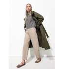 Trench Coupe-vent Femme - Naturel Uni Clair