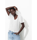 Mujer Camiseta efecto encaje Mujer Color Natural Claro