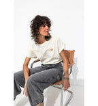 T-shirt Coeur Femme - Naturel Uni Clair