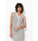 Gilet sans Manches Femme - Noir Raye