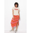 T-shirt Sisters Club - Naturel Imprime