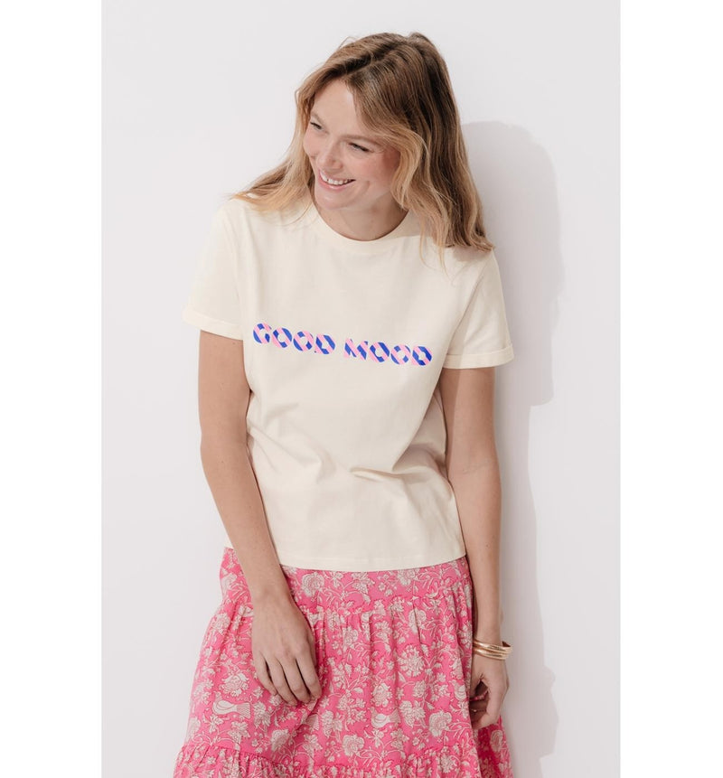T-shirt à Message Femme - Naturel Imprime