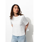 T-shirt Uni Évasé Femme - Naturel Uni Clair