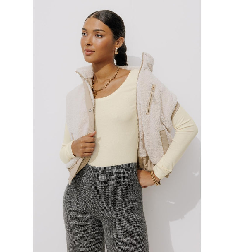T-shirt Thermique Femme - Naturel Uni Clair