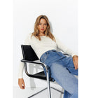 T-shirt Col Rond Femme - Naturel Uni Clair