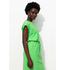 Sweat Manches Courtes Femme - Vert Uni Colore