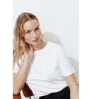 T-shirt Col Rond Éco-conçu - Blanc Uni Clair