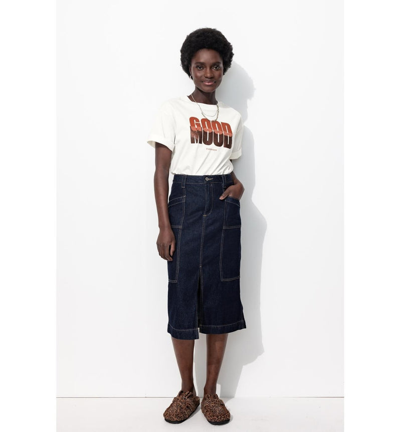 T-shirt à Message Femme - Naturel Imprime