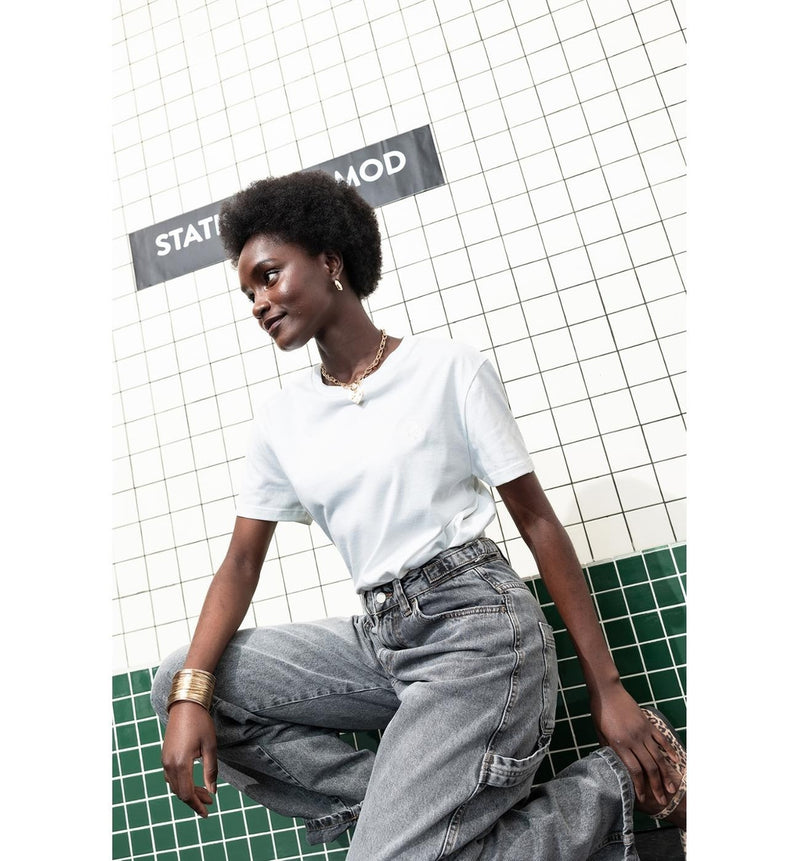 T-shirt Uni Made In France - Blanc Uni Clair