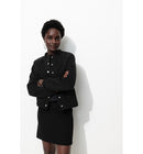Sweat-shirt Teddy en Molleton - Noir Uni Fonce
