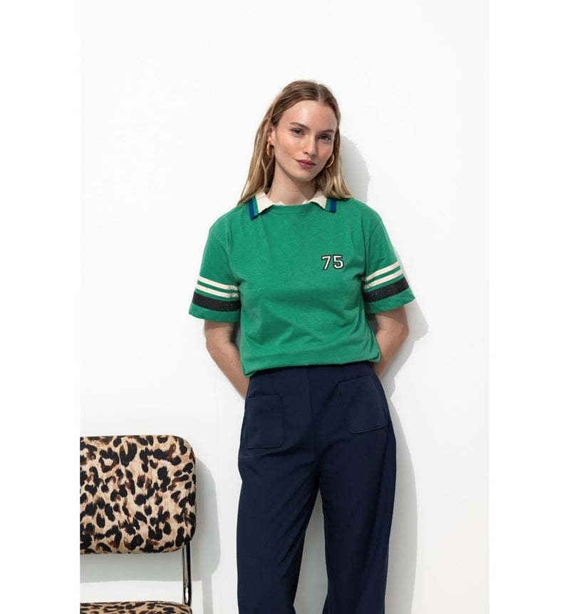 T-shirt Motif Dos Femme - Multicolore Imprime