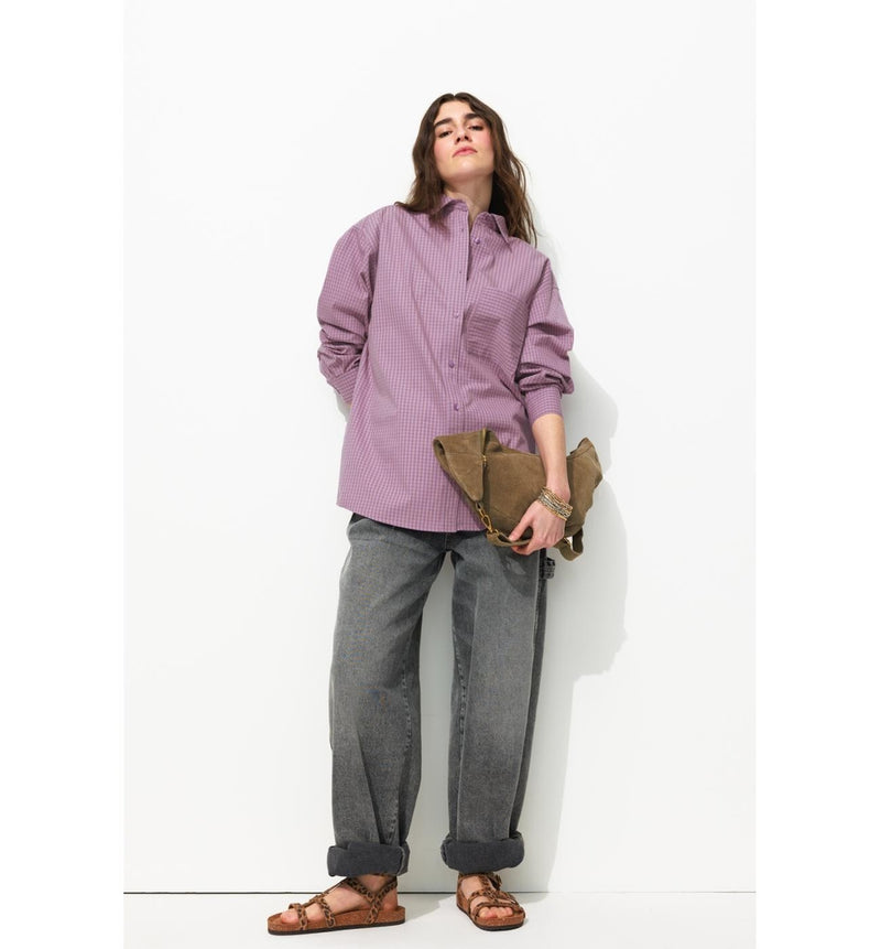 Chemise Oversize Femme - Multicolore Carreaux