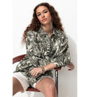 Chemise Imprimée Femme - Noir Imprime