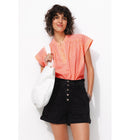 Blouse à Carreaux Vichy Femme - Multicolore Carreaux