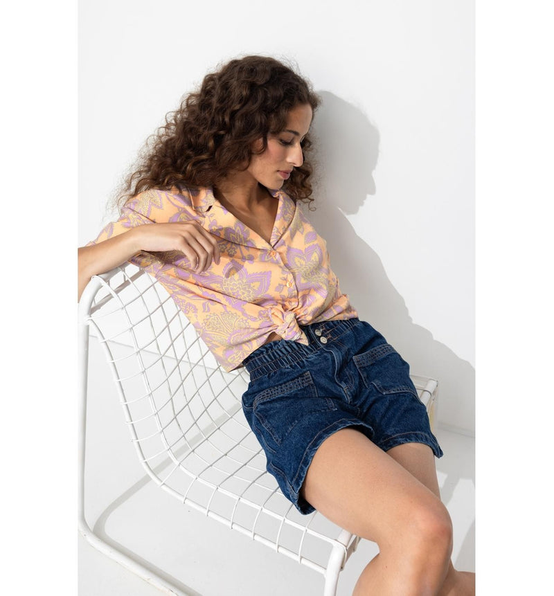Chemise Imprimée Femme - Rose Imprime