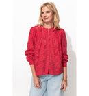 Chemise en Broderie Anglaise - Rouge Uni Colore