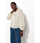 Chemisier Broderie Anglaise - Naturel Uni Clair