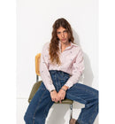 Chemise Oversize Broderie Love - Multicolore Raye