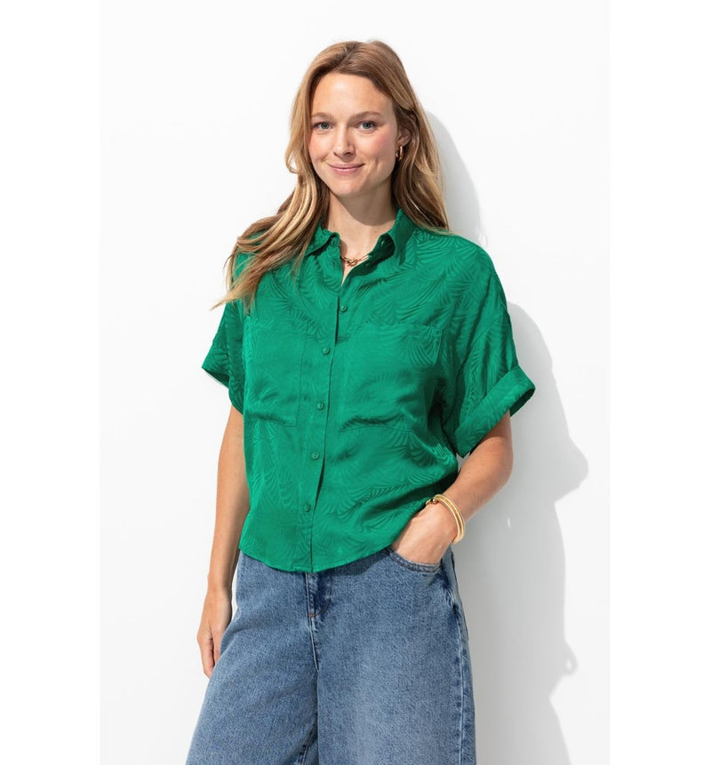 Chemise Laura Gulshani - Vert Uni Colore