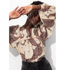 Blouse Imprimée Femme - Naturel Imprime