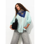 Chemise Manches Ballon Femme - Vert Uni Colore