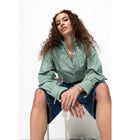 Chemise Oversize à Carreaux - Vert Raye