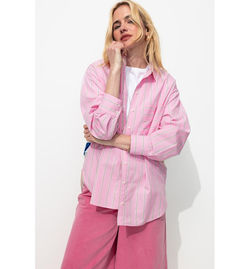 Chemise Rayée Laura Gulshani - Rose Raye